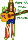 peace, love, music, yolanda