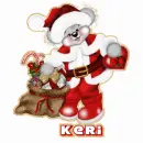 Xmas bear with Keri name
