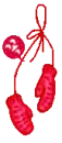 red gloves