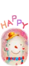 happy snow man