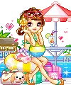 girl at pool