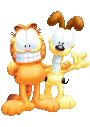 Garfield and Odie wave 