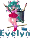 Evelyn - pencil bunny girl