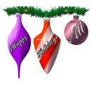 Happy Holidays Ornaments