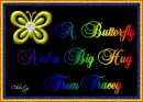 A Butterfly and a Big Hug from Tracey