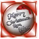 Tara Red and White Ornament