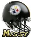 pittsburgh steelers helmet missy