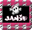 groovy skull with bow