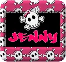 groovy skull with bow