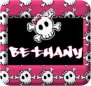 groovy skull with bow