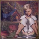 girl with book