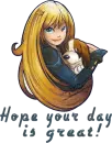 Girl and dog