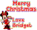 Merry Christmas love Bridget