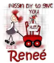 RENEE Passing by with Hugs