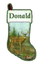 Donald Christmas Deer Stocking