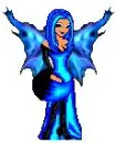 Icy Blue Fox Faery
