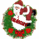 Xmas wreath with Valencia's name