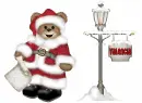 Xmas bear with pole and Valencia name