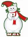 Xmas cat with Mel name