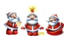 Three little Santas