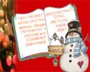 SNOWMAN WITH BOOK
