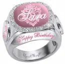 pink jonas brothers BD diamond ring sara