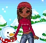 Girl in snow 