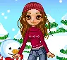 Girl in snow