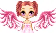 angel,pink wings
