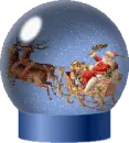 snowglobe with santa in it