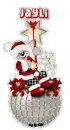 Bear on ornament with Jayli name