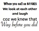 I knew that