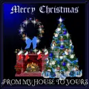 FIRE PLACE AND CHRISTMAS TREE