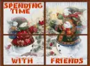 SNOWMEN DECORATING CHRISTMAS TREE