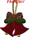 christmas bells with name heather