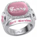 pink jeff gordon diamond ring terry