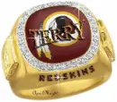 washington redskins diamond ring terry