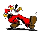 santa with a guitar