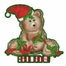 Xmas bear with Shae name