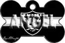 oakland raiders dog bone tag angel