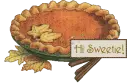 Pumpkin Pie with Hi Sweetie greeting