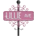 pink street sign lillie AVE