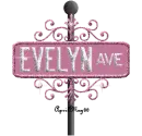 pink street sign evelyn AVE