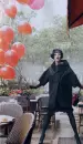 girl with balloons