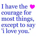 i cant say i love you