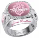 pink jonas brothers diamond ring amber