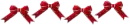 Red bows divider