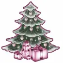 Xmas tree in purple