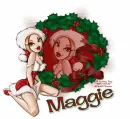 MAGGIE Christmas Wreath Toon