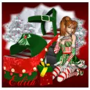 Edith-Christmas girl and shoe